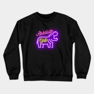 Absolute Unit - Cute Hippo Crewneck Sweatshirt